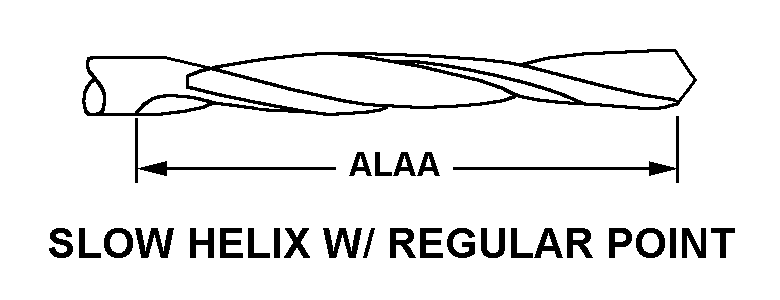 SLOW HELIX W/REGULAR POINT style nsn 5133-01-525-5327