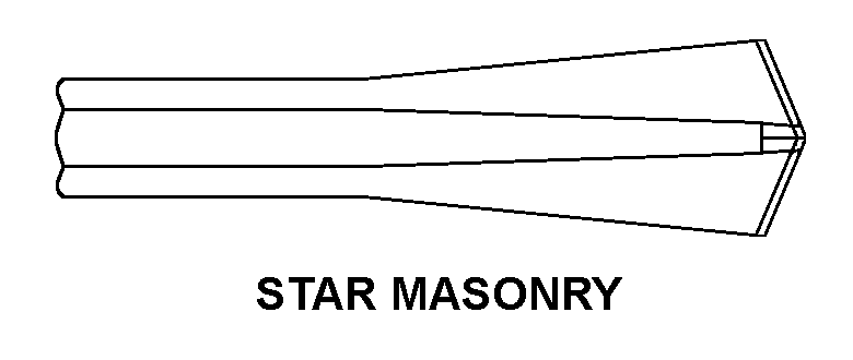 STAR MASONRY style nsn 5133-00-069-3834
