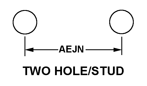 TWO HOLE/STUD style nsn 6610-01-406-1601