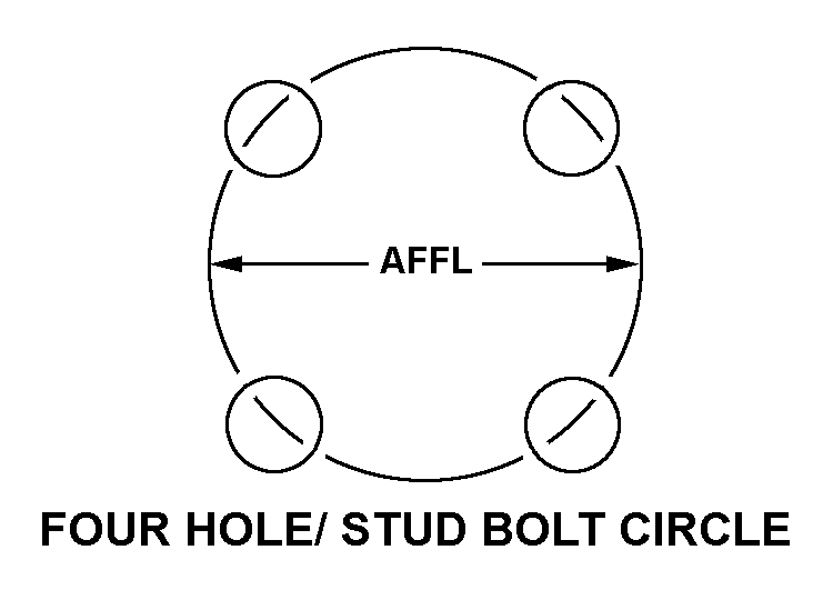 FOUR HOLE/STUD BOLT CIRCLE style nsn 6685-00-461-1876