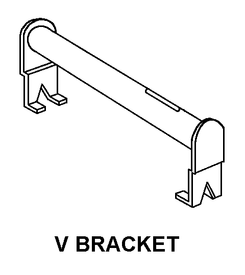 V BRACKET style nsn 5920-00-607-3286