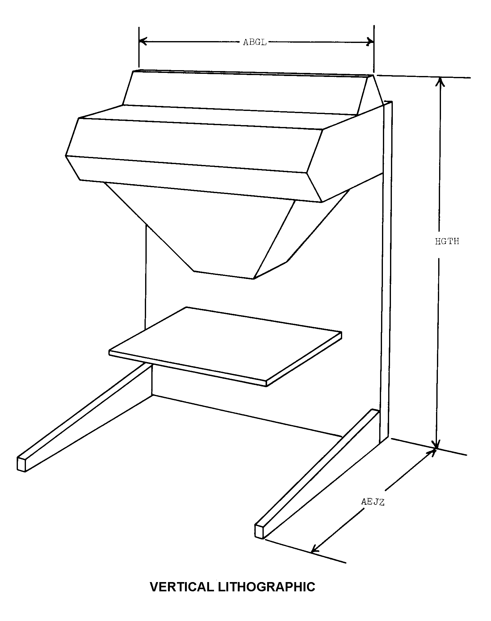 VERTICAL LITHOGRAPHIC style nsn 3610-01-256-0636