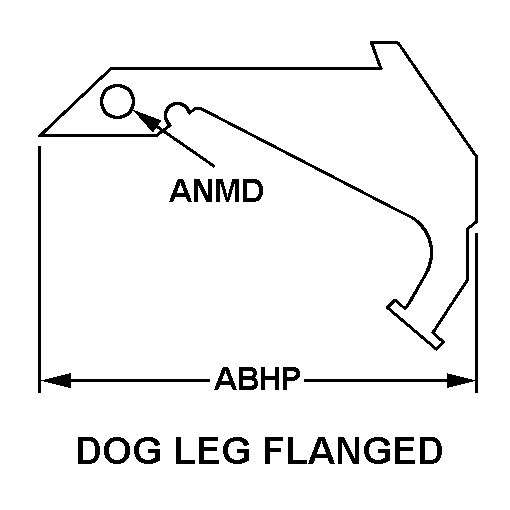 DOG LEG FLANGED style nsn 1005-00-554-6008