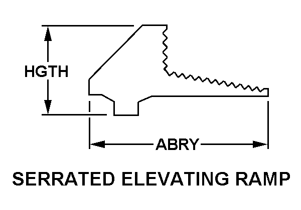 SERRATED ELEVATING RAMP style nsn 1005-01-613-4388