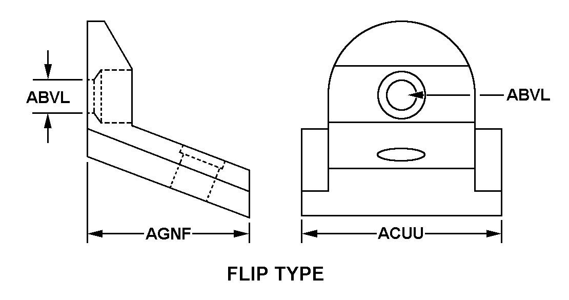 FLIP TYPE style nsn 1005-00-561-3659