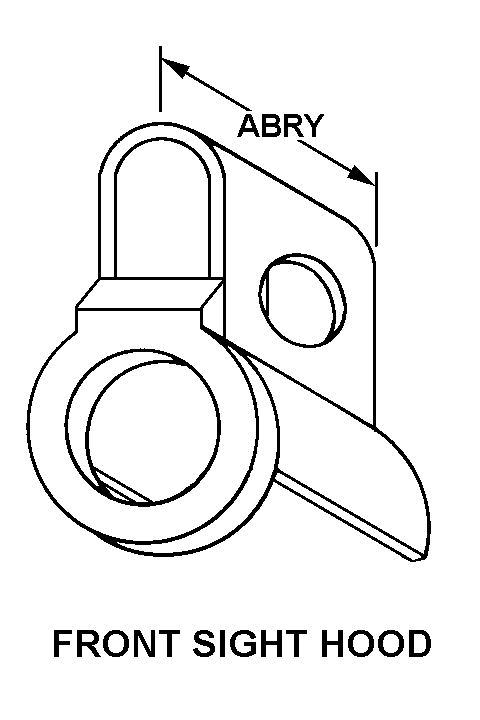 FRONT SIGHT HOOD style nsn 1005-00-600-8935