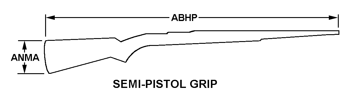 SEMI-PISTOL GRIP style nsn 1005-00-653-5526