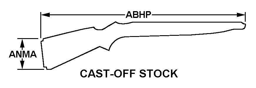 CAST-OFF STOCK style nsn 1005-00-716-1845