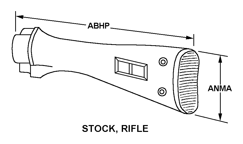 STOCK, RIFLE style nsn 1005-01-621-0635