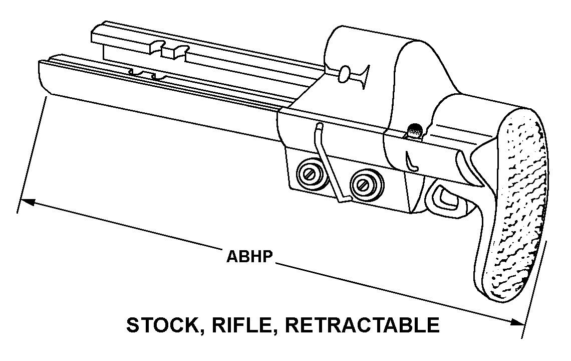 STOCK, RIFLE, RETRACTABLE style nsn 1005-01-375-8162