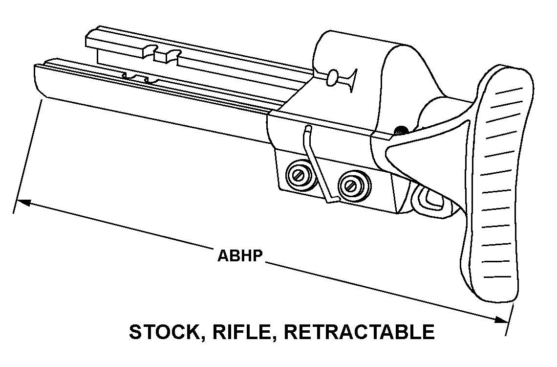 STOCK, RIFLE, RETRACTABLE style nsn 1005-01-375-8162