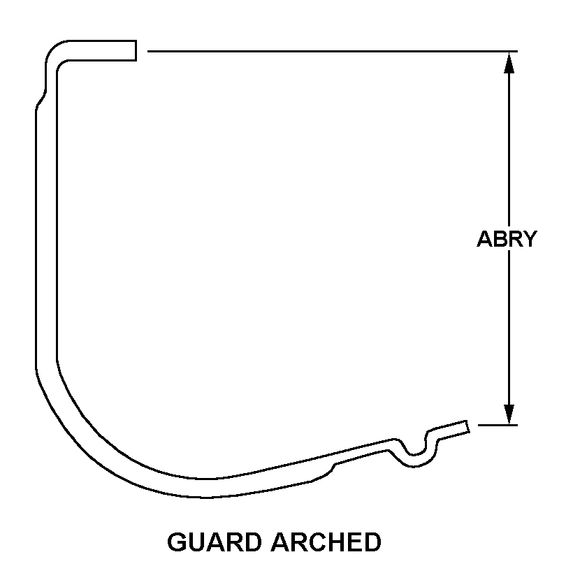 GUARD ARCHED style nsn 1005-01-596-9300