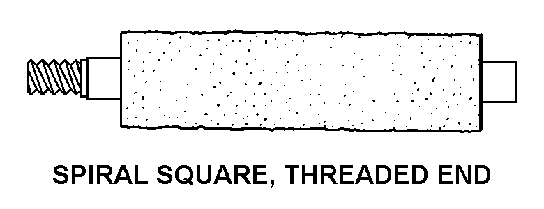 SPIRAL SQUARE THREADED END style nsn 1005-00-650-8398
