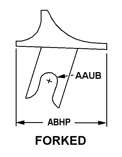 FORKED style nsn 1055-00-704-6620