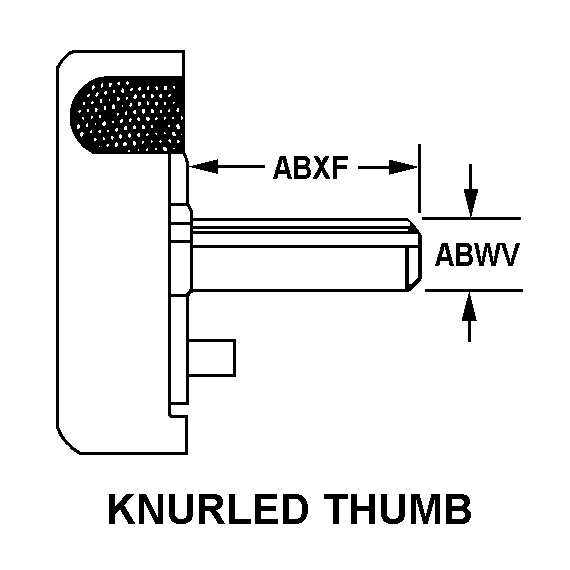 KNURLED THUMB style nsn 1010-00-730-5076