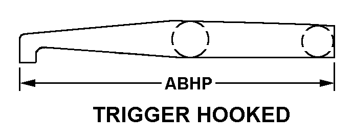 TRIGGER HOOKED style nsn 1015-00-723-7755