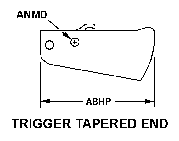 TRIGGER TAPERED END style nsn 1055-01-434-0570