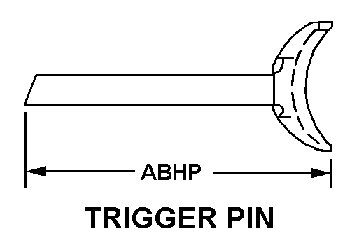TRIGGER PIN style nsn 1005-00-798-7579