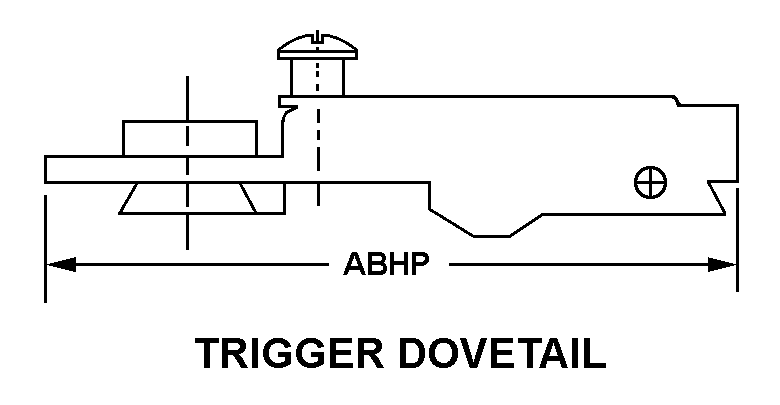 TRIGGER DOVETAIL style nsn 1005-00-556-7119