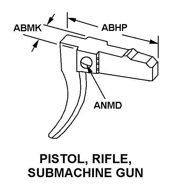 PISTOL/RIFLE/SUBMACHINE GUN style nsn 1005-01-163-3727