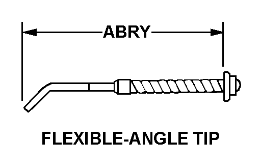 FLEXIBLE-ANGLE TIP style nsn 4930-00-537-8977