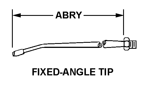 FIXED-ANGLE TIP style nsn 4930-01-131-3368