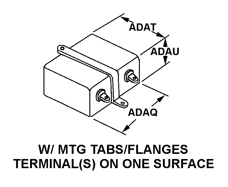 W/MTG TABS/FLANGES TERMINAL(S) ON ONE SURFACE style nsn 5910-00-188-1390