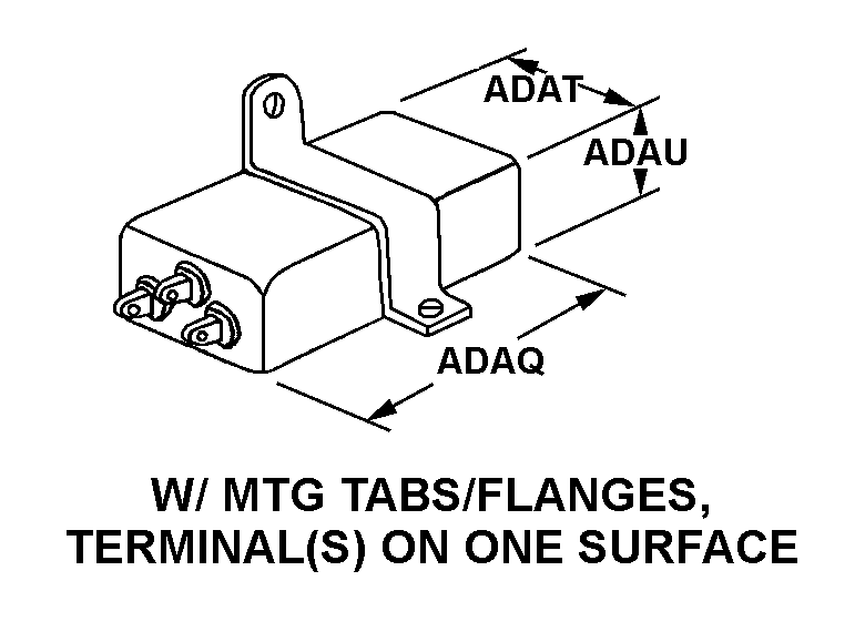 W/MTG TABS/FLANGES, TERMINAL(S) ON ONE SURFACE style nsn 5910-01-541-0122