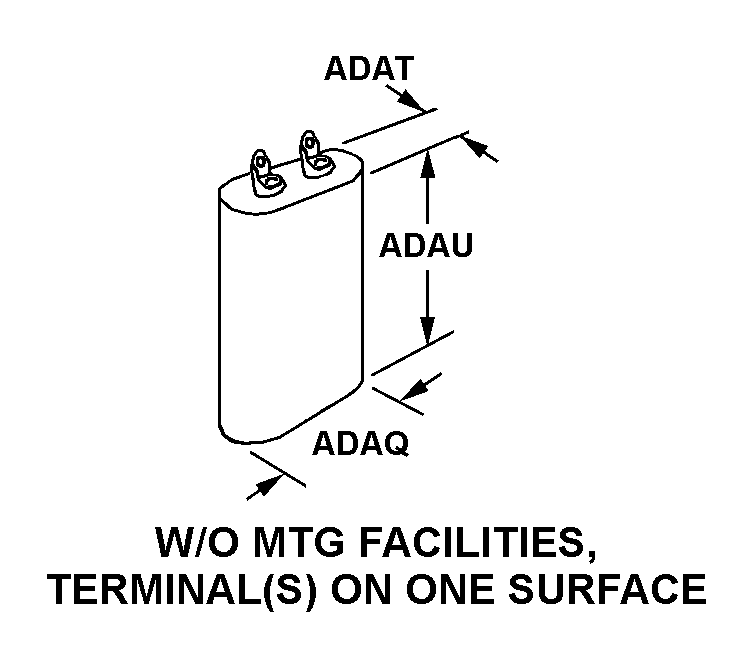 W/O MTG FACILITIES, TERMINAL(S) ON ONE SURFACE style nsn 5910-00-544-2721