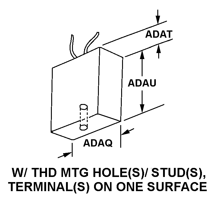 W/THD MTG HOLE(S)/STUD(S), TERMINAL(S) ON ONE SURFACE style nsn 5910-00-721-1997