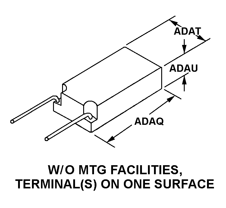 W/O MTG FACILITIES, TERMINAL(S) ON ONE SURFACE style nsn 5910-00-001-3061