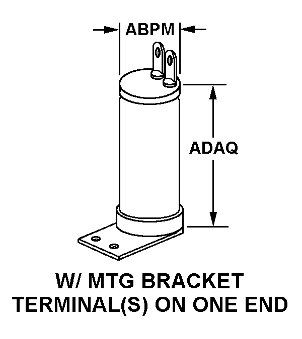 W/MTG BRACKET TERMINAL(S) ON ONE END style nsn 5910-01-111-9431