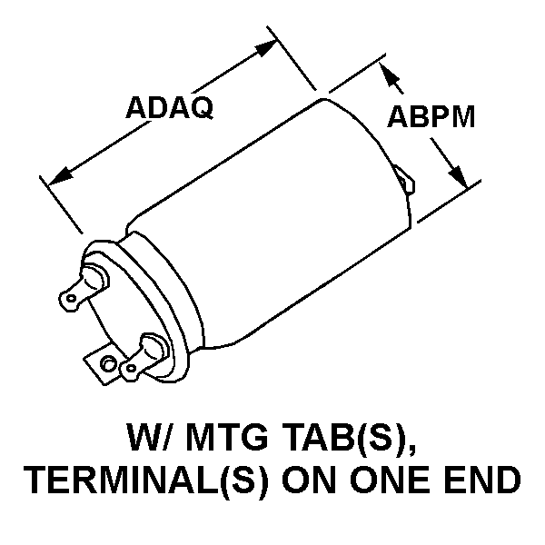 W/MTG TAB(S), TERMINAL(S) ON ONE END style nsn 5910-01-627-0859