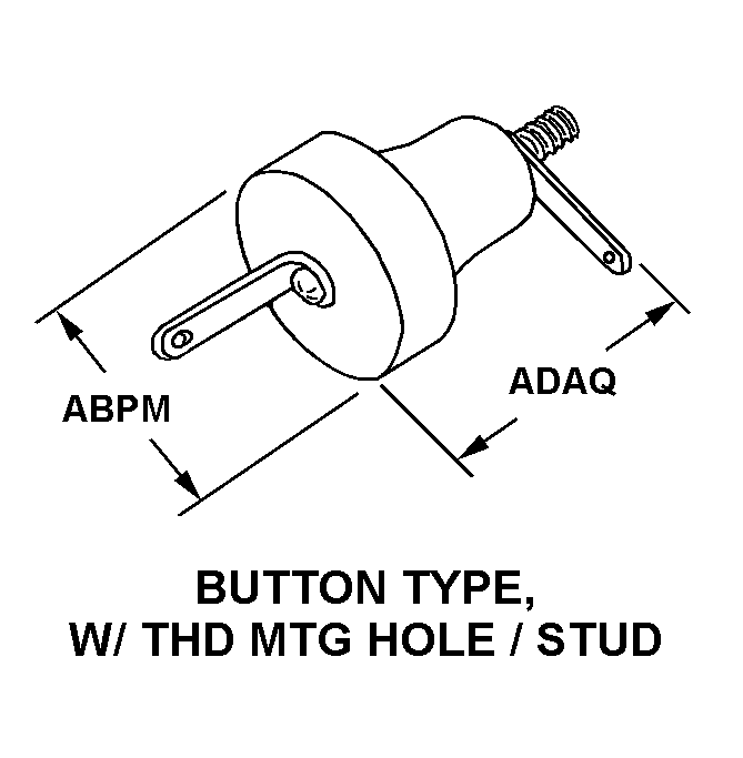 BUTTON TYPE, W/THD MTG HOLE/STUD style nsn 5910-01-018-3908