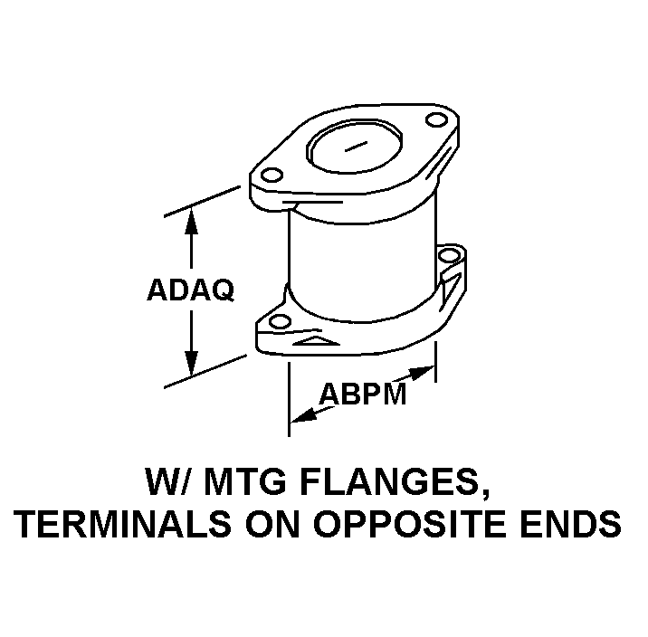 W/MTG FLANGES, TERMINALS ON OPPOSITE ENDS style nsn 5910-01-219-3462