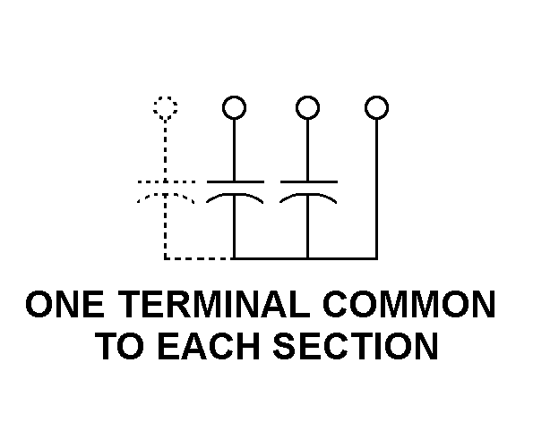 ONE TERMINAL COMMON TO EACH SECTION style nsn 5910-01-225-3411