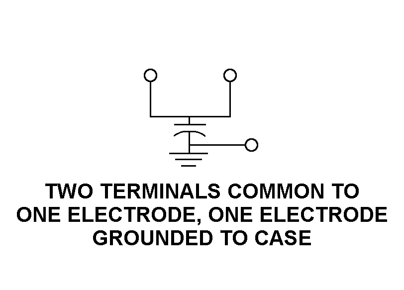 TWO TERMINALS COMMON TO ONE ELECTRODE, O NE ELECTRODE GROUNDED TO CASE style nsn 5910-01-629-9636