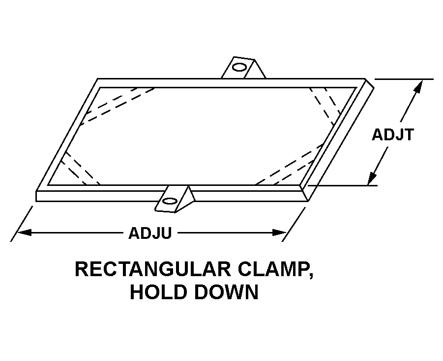 RECTANGULAR CLAMP, HOLD DOWN style nsn 5930-01-524-3818