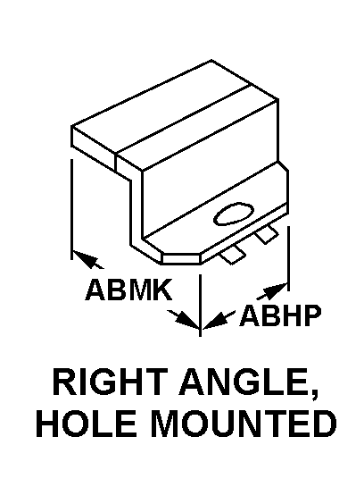 RIGHT ANGLE, HOLE MOUNTED style nsn 5935-01-262-9751