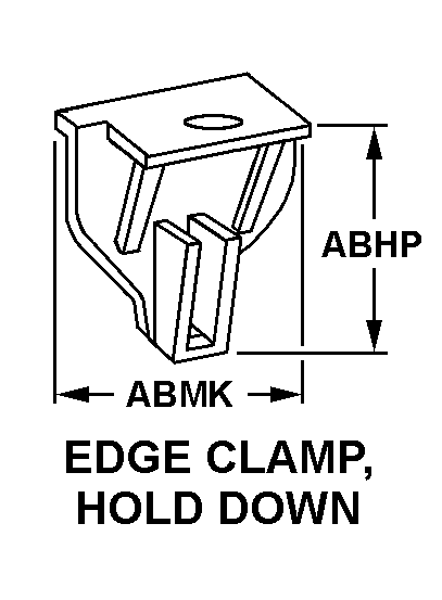 EDGE CLAMP, HOLD DOWN style nsn 5935-01-269-6003