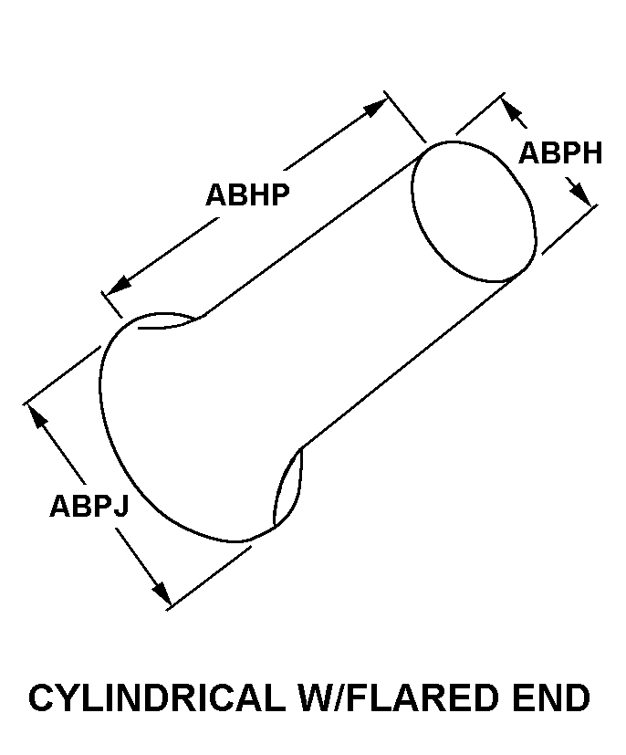 CYLINDRICAL W/FLARED END style nsn 5910-00-006-7384
