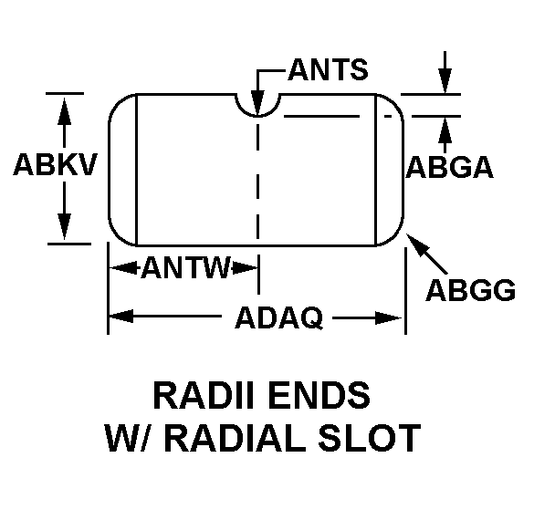 RADII ENDS W/RADIAL SLOT style nsn 4310-00-288-1392