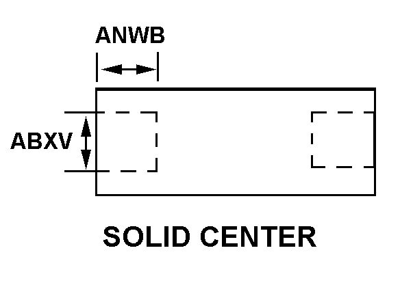 SOLID CENTER style nsn 2815-00-391-6541