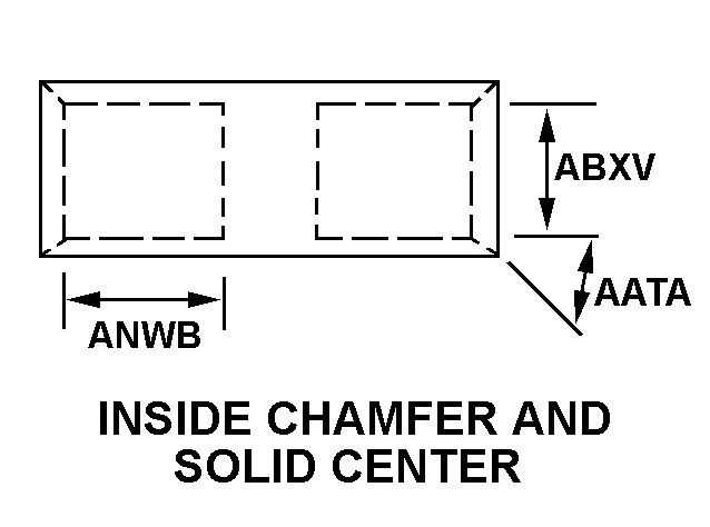 INSIDE CHAMFER AND SOLID CENTER style nsn 2815-01-058-0605