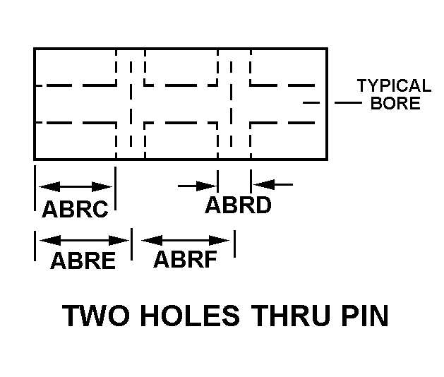 TWO HOLES THRU PIN style nsn 4310-00-494-1462