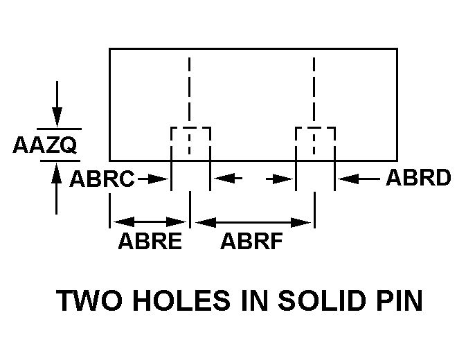 TWO HOLES IN SOLID PIN style nsn 4310-00-270-3331