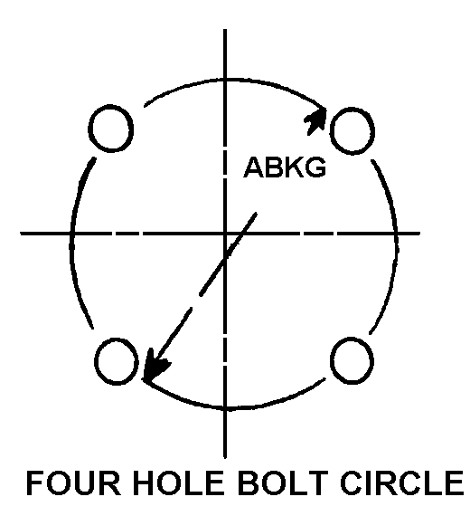 FOUR HOLE BOLT CIRCLE style nsn 1670-00-588-6261