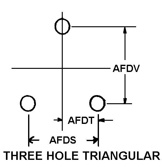 THREE HOLE TRIANGULAR style nsn 1670-00-600-6256