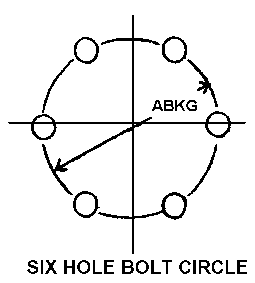 SIX HOLE BOLT CIRCLE style nsn 1670-01-088-8713