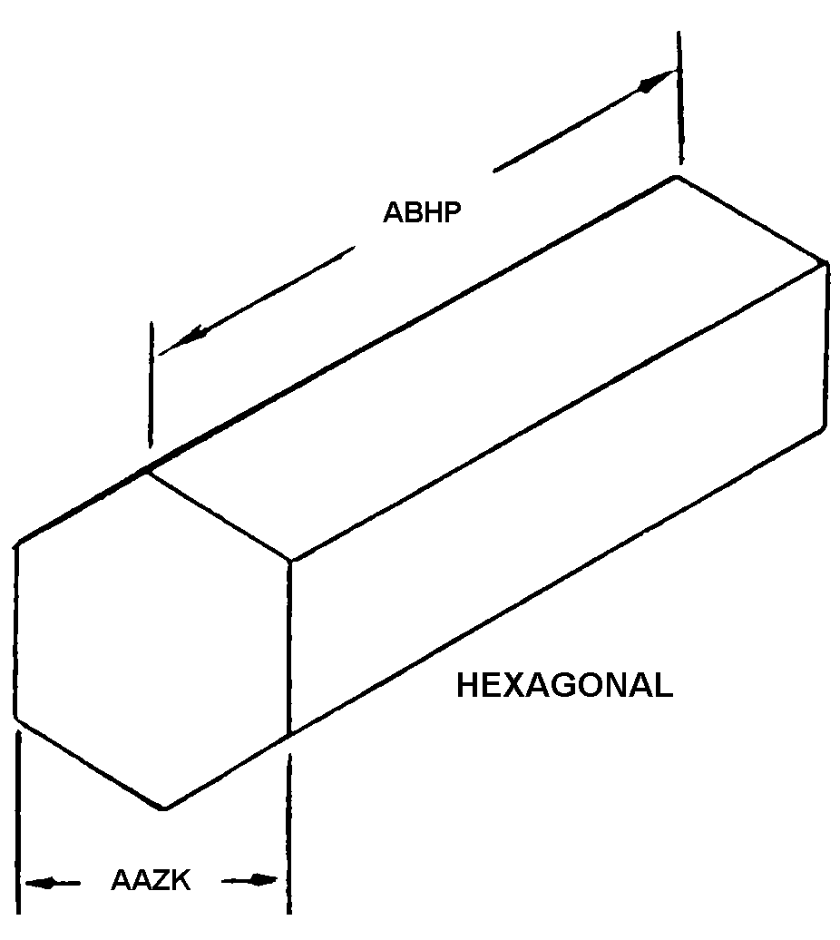 HEXAGONAL style nsn 5985-00-933-5481